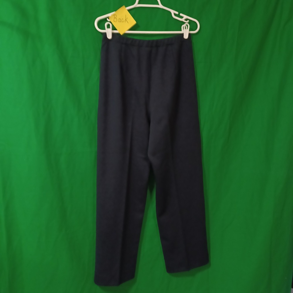 Devon Vintage Navy‎ Blue Elastic Waist Straight Leg Pants Womens 14 Union Made